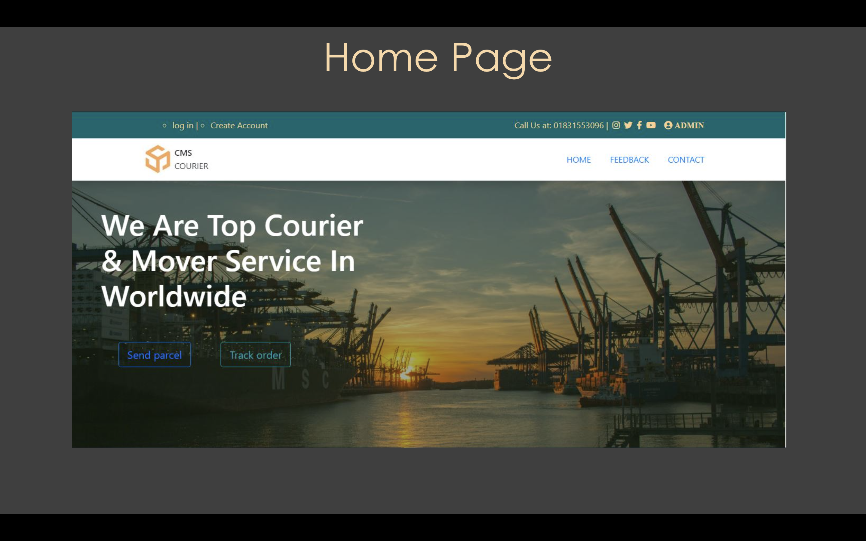 CMS Courier - Logistics Management Platform